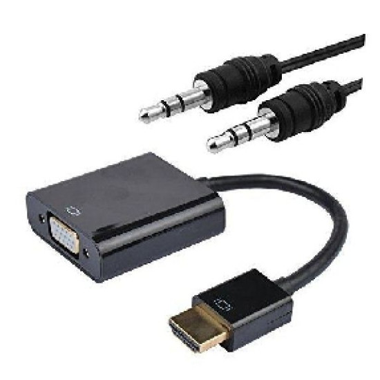 CONVERSOR NANOCABLE HDMI A VGA 0.15CM Cables audio - vídeo