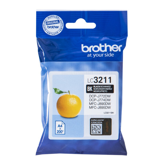 CARTUCHO TINTA BROTHER LC3211BK NEGRO 200 Consumibles impresión de tinta