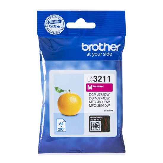 CARTUCHO TINTA BROTHER LC3211M MAGENTA 200 Consumibles impresión de tinta