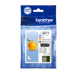 PACK CARTUCHOS TINTA BROTHER LC3211VAL NEGRO