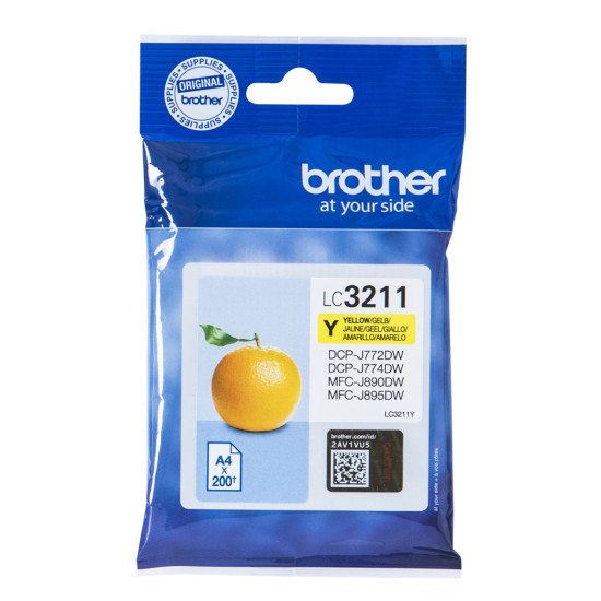 CARTUCHO TINTA BROTHER LC3211Y AMARILLO 200 Consumibles impresión de tinta