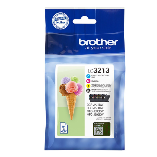 PACK CARTUCHOS TINTA BROTHER LC3213VAL NEGRO Consumibles impresión de tinta