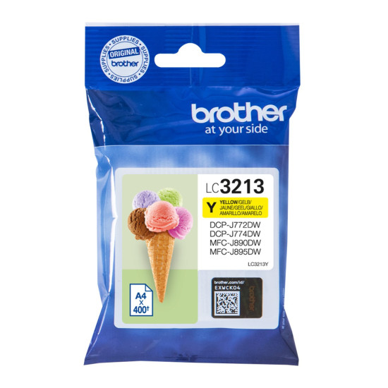 CARTUCHO TINTA BROTHER LC3213Y AMARILLO 400 Consumibles impresión de tinta