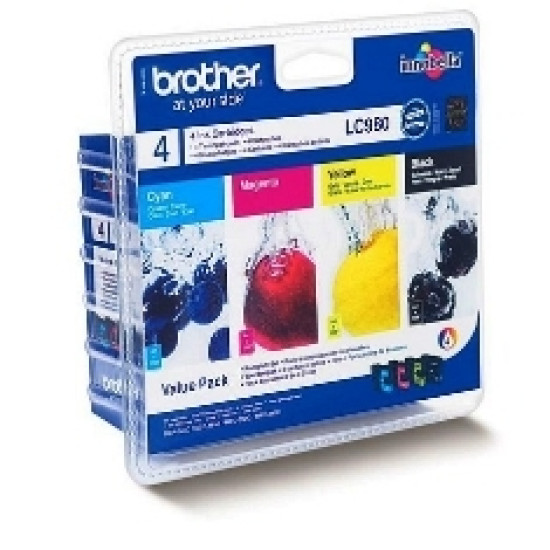 MULTIPACK BROTHER LC980VALPB DCP145 195C 165C Consumibles impresión de tinta