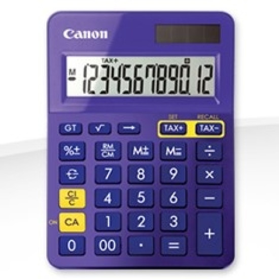 CALCULADORA CANON SOBREMESA LS - 123K MORADO Calculadoras