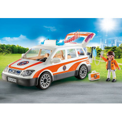 PLAYMOBIL RESCATE COCHE EMERGENCIAS CON SIRENA