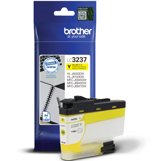 CARTUCHO TINTA BROTHER LC3237Y AMARILLO 1500 Consumibles impresión de tinta