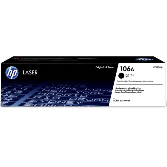 TONER HP 106A W1106A NEGRO 1000 Consumibles impresión láser