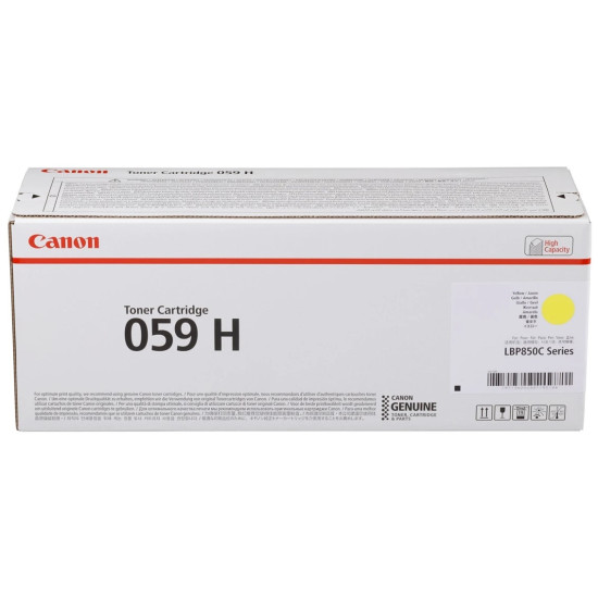 TONER CANON 059H AMARILLO 13500 PAGINAS Consumibles impresión láser