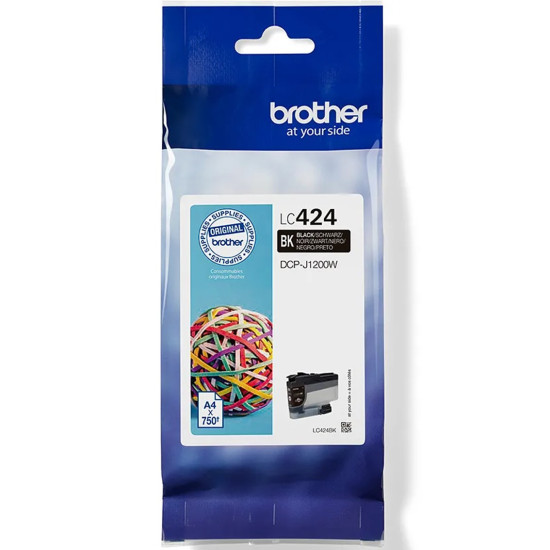 CARTUCHO TINTA BROTHER LC424BK NEGRO 750 Consumibles impresión de tinta