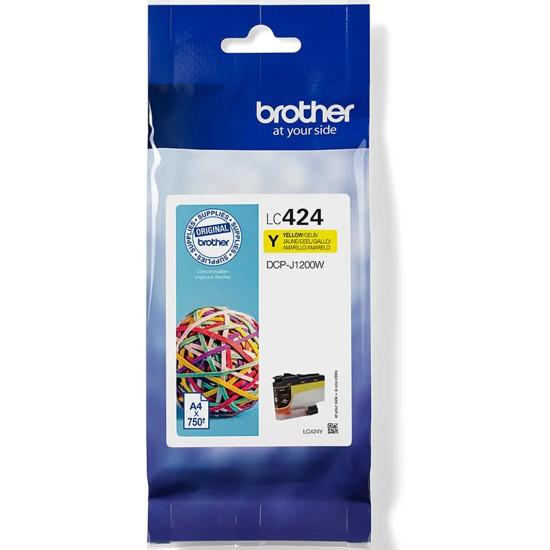 CARTUCHO TINTA BROTHER LC424Y AMARILLO 750 Consumibles impresión de tinta