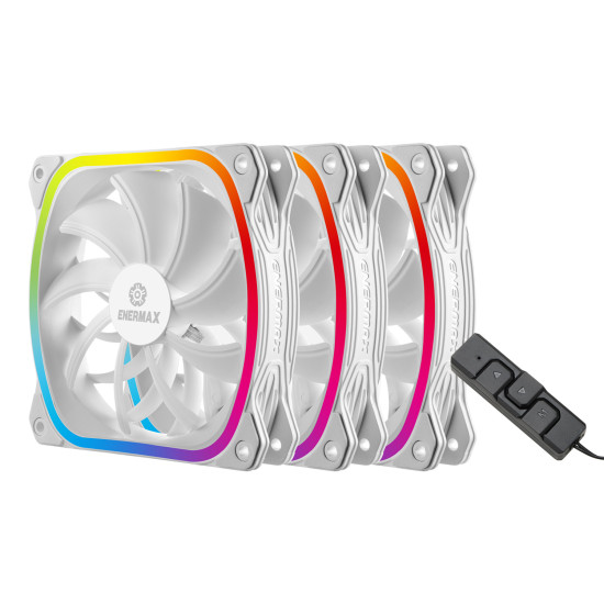 VENTILADOR GAMING ENERMAX SQUA RGB BLANCO Ventiladores caja