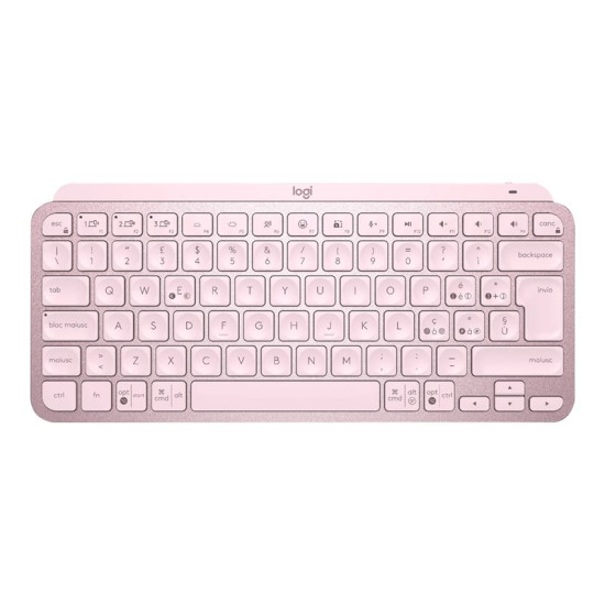 TECLADO LOGITECH MX KEYS MINI ROSA Teclados