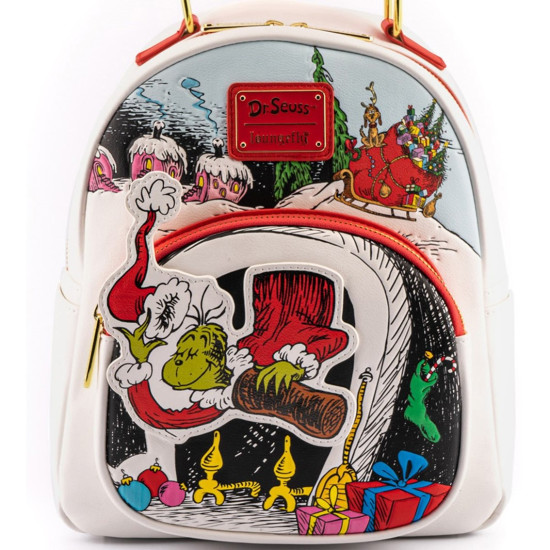 MOCHILA LOUNGEFLY GRINCH CHIMENEA LADRON NAVIDAD Maletines - mochilas y fundas