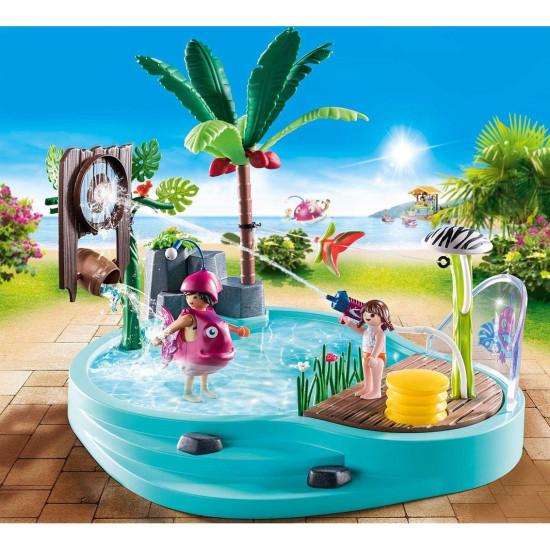 PLAYMOBIL PISCINA DIVERTIDA CON ROCIADOR AGUA Playmobils