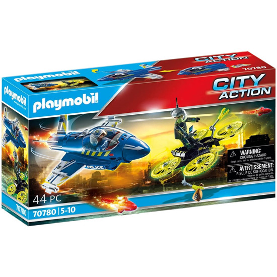 PLAYMOBIL POLICIA AVION : PERSECUCION DRON Playmobils