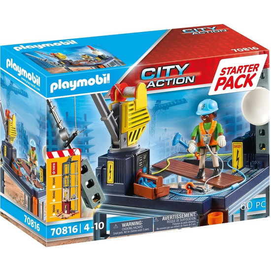 PLAYMOBIL STARTER PACK CONSTRUCCION CON GRUA Playmobils