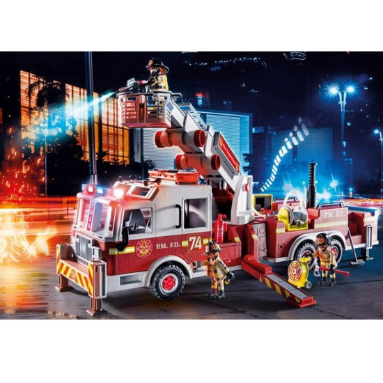 PLAYMOBIL VEHICULOS RESCATE: CAMION BOMBEROS CON Playmobils