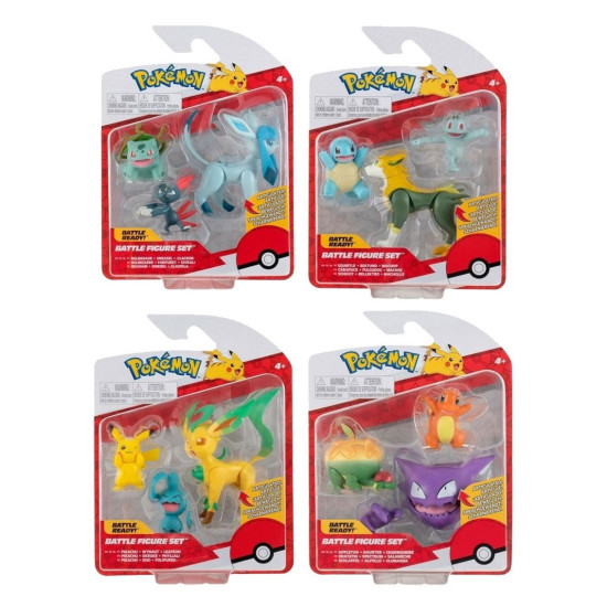 PACK 3 FUGURAS POKEMON BATALLA OLA Figuras