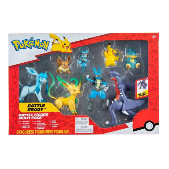 PACK 8 FIGURAS POKEMON BATALLA REGION Figuras