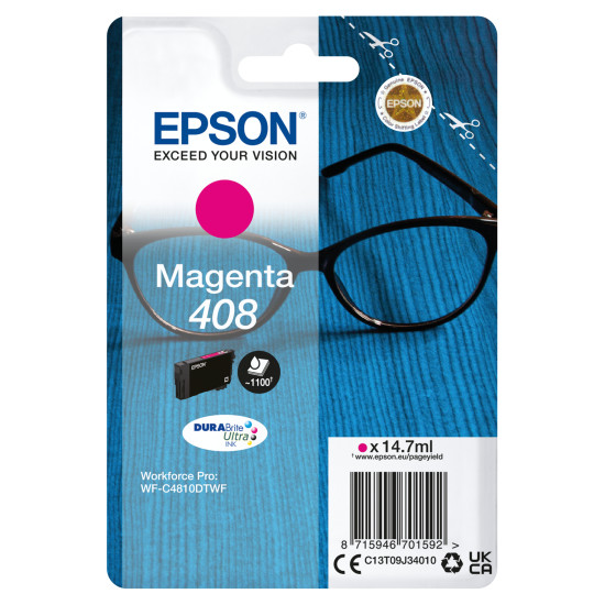 CARTUCHO TINTA EPSON 408 MAGENTA DURABRITE Consumibles impresión de tinta