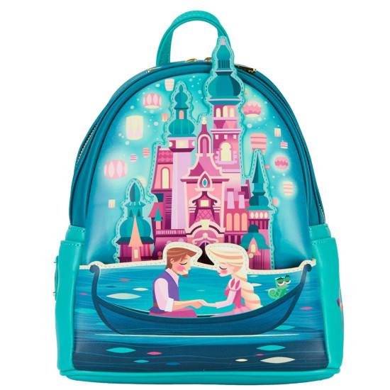 MOCHILA LOUNGEFLY DISNEY ENREDADOS RAPUNZEL CASTILLO Mochilas frikis