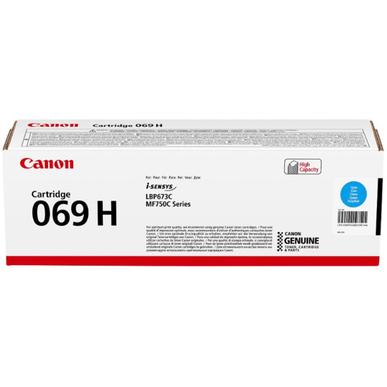 TONER CANON 069H CIAN 5097C002 Consumibles impresión láser