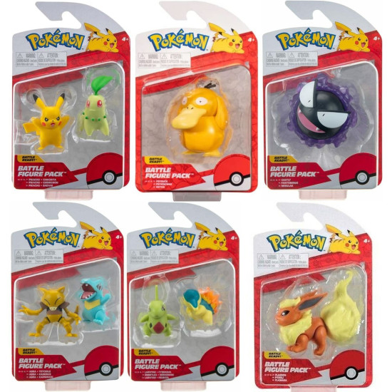 PACK 6 FIGURAS POKEMON BATALLA OLA Figuras