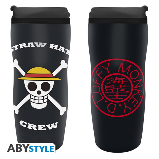 TAZA VIAJE ABYSTYLE ONE PIECE LOGO Tazas y vasos