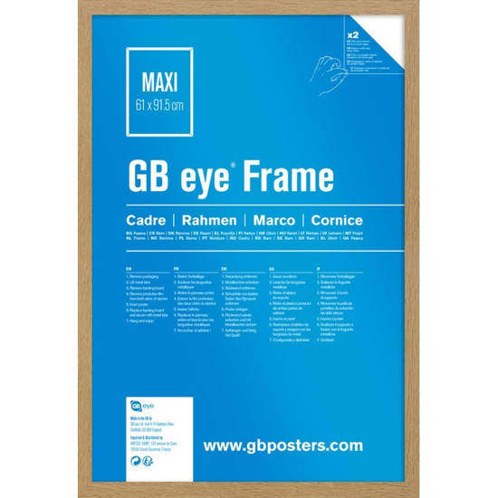 MARCO GB EYE MDF ROBLE - MAXI Libretas - posters y bolígrafos