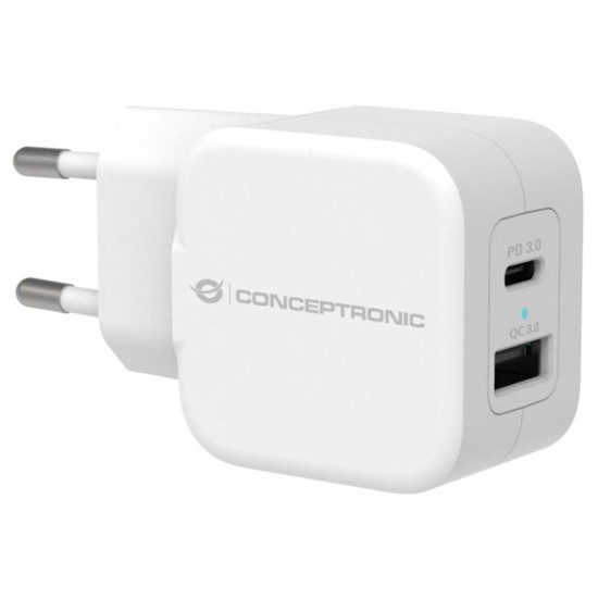 CARGADOR CONCEPTRONIC PD 1 PUERTO USB - C Cargadores para móviles