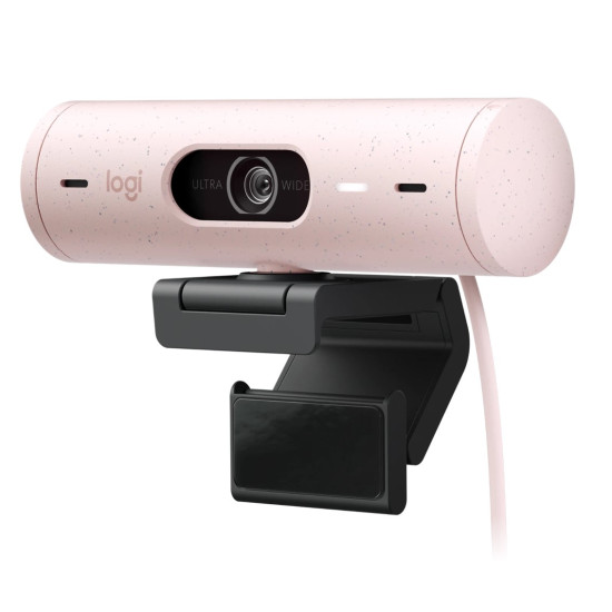 WEBCAM LOGITECH BRIO 505 ROSA FULL Cámaras web