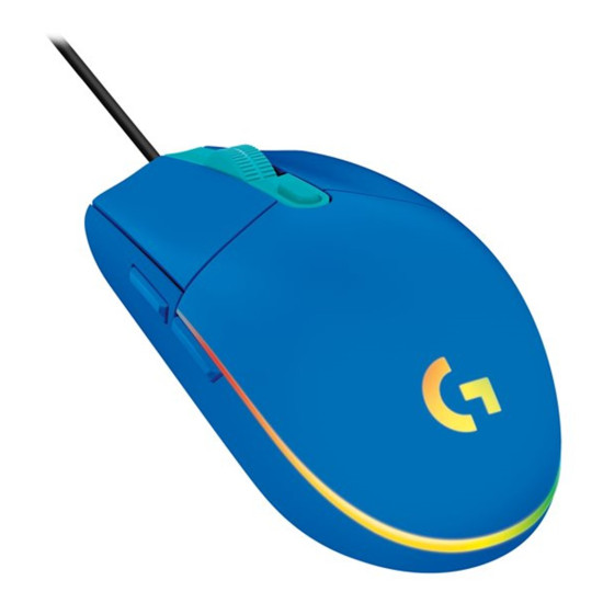 MOUSE RATON LOGITECH G203 LIGHTSYNC AZUL Ratones