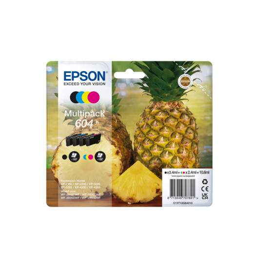 MULTIPACK EPSON 604 C13T10G64010 XP2200 WF - 2910 Consumibles impresión de tinta