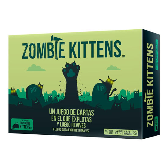 JUEGO MESA EXPLODING KITTENS ZOMBIE KITTENS Juegos de mesa