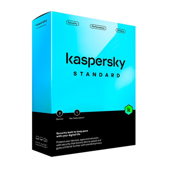 ANTIVIRUS KASPERSKY STANDARD 3 DISPOSITIVOS 1 Antivirus