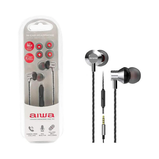 AURICULARES AIWA ESTM - 50 PLATA Auriculares