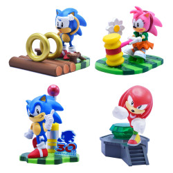 FIGURA SONIC CON DIORAMA MONTAR 8CM