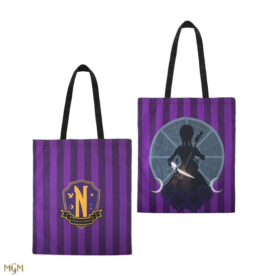 TOTE BAG CINEREPLICAS WEDNESDAY ADDAMS MIERCOLES Mochilas frikis