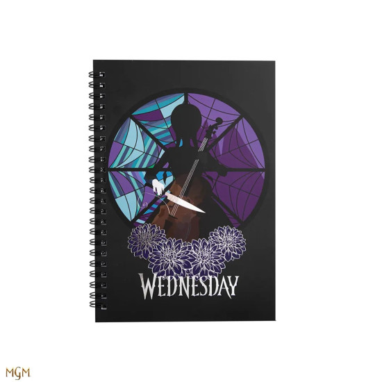 LIBRETA CINEREPLICAS WEDNESDAY ADDAMS -  MIERCOLES Libretas - posters y bolígrafos