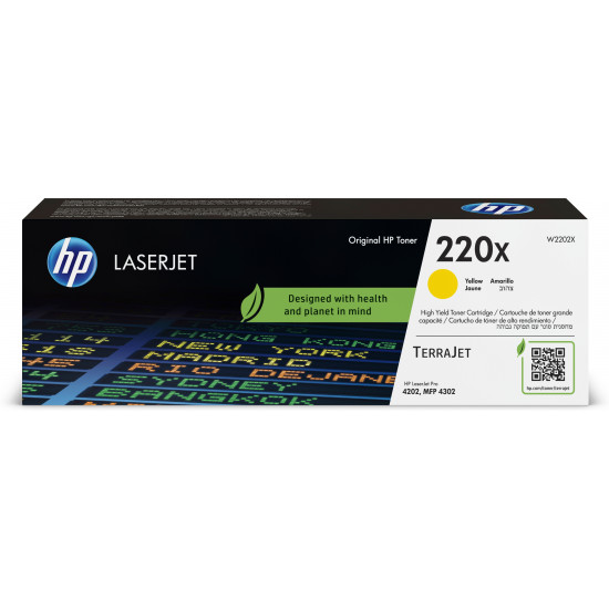 TONER HP 220X W2202X AMARILLO Consumibles impresión láser