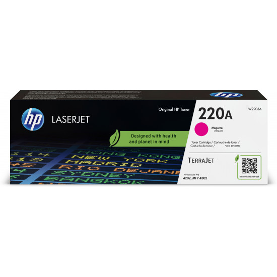 TONER HP 220A W2203A MAGENTA Consumibles impresión láser