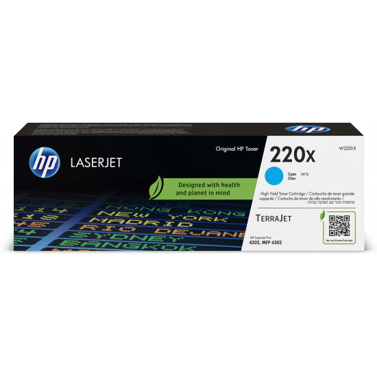 TONER HP 220X W2201X CIAN Consumibles impresión láser