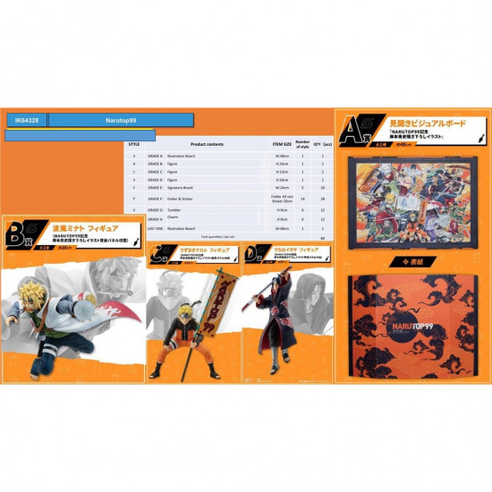 ICHIBAN KUJI BANPRESTO NARUTO TOP 99 Ichiban kuji