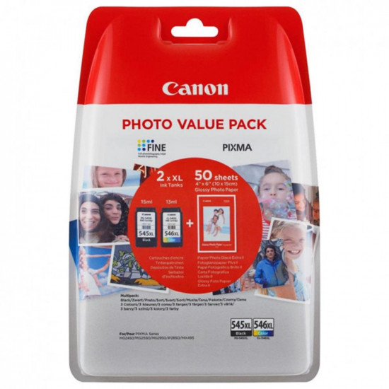 CARTUCHO TINTA CANON PG - 545XL CL - 546XL PHOTO Consumibles impresión de tinta