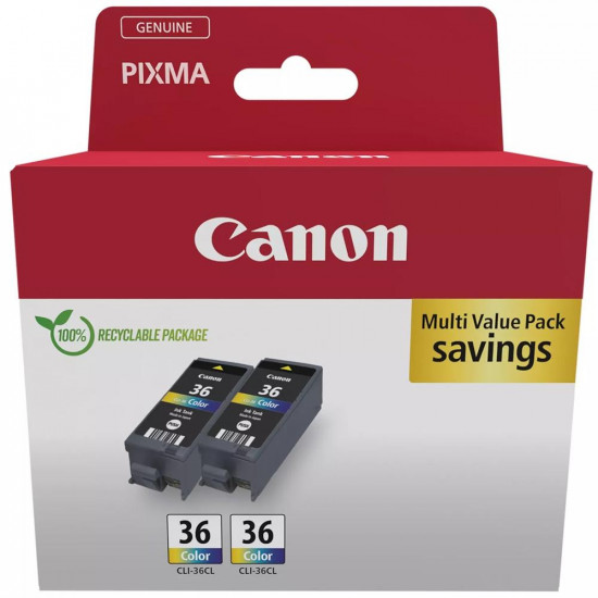 MULTIPACK CANON CLI - 36 C M Y Consumibles impresión de tinta