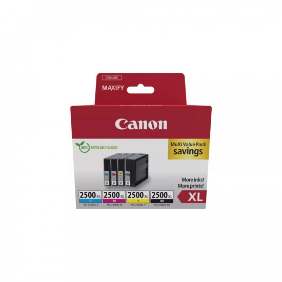 MULTIPACK CANON PGI - 2500XL BK C M Consumibles impresión de tinta