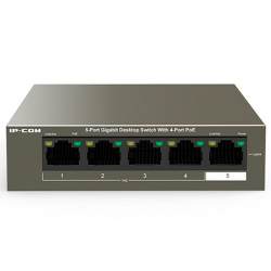 SWITCH IP - COM G1105P - 4 - 63W 5 PUERTOS