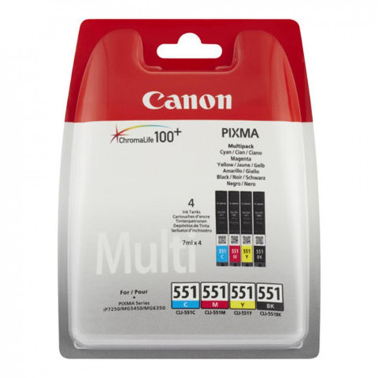 MULTIPACK CANON CLI - 551 C M Y Consumibles impresión de tinta