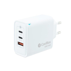 CARGADOR USB PARED COOLBOX 65W 2